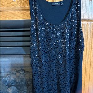 Apt. 9 Women's Black Sequin Tank Top